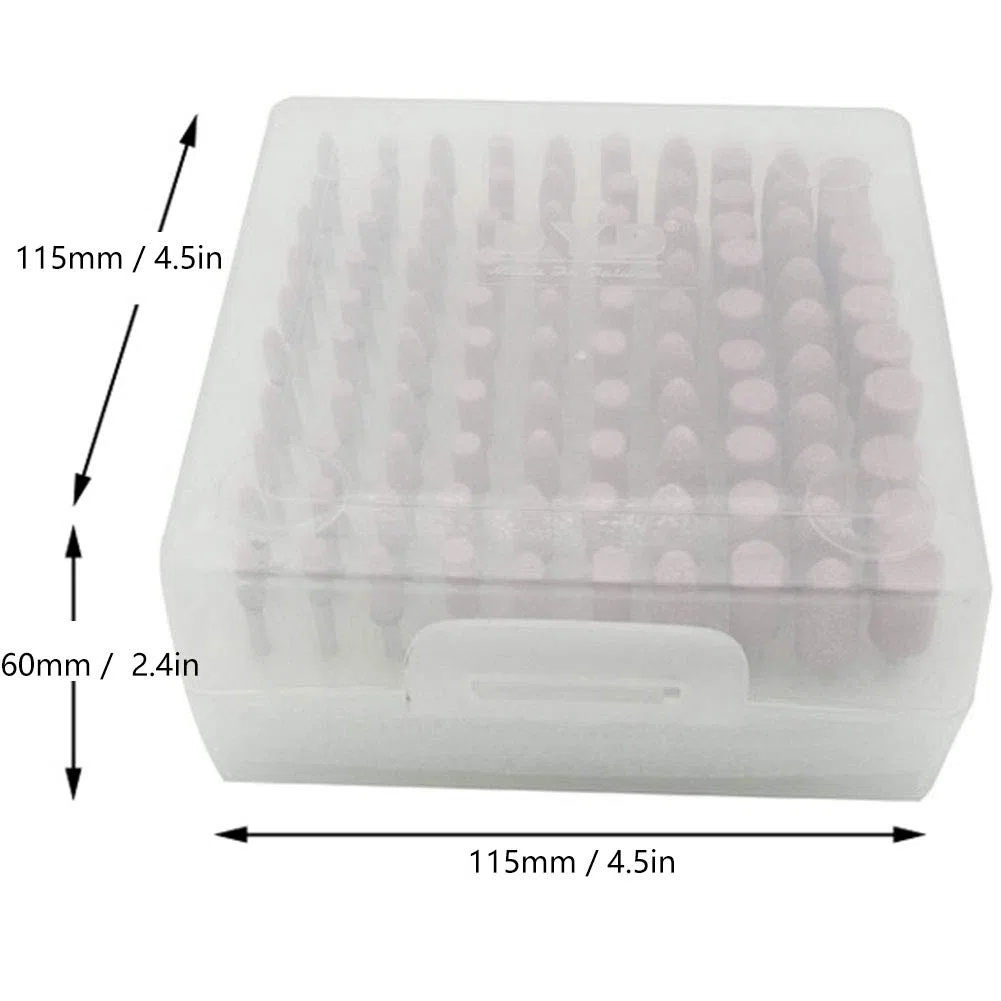 Ftvogue Abrasivo Montado Piedra de Pulido Pulido Ruedas Bits Set Accesorio Para Amoladora Herramientas Rotativas 3 Mm VáStago(Pink)