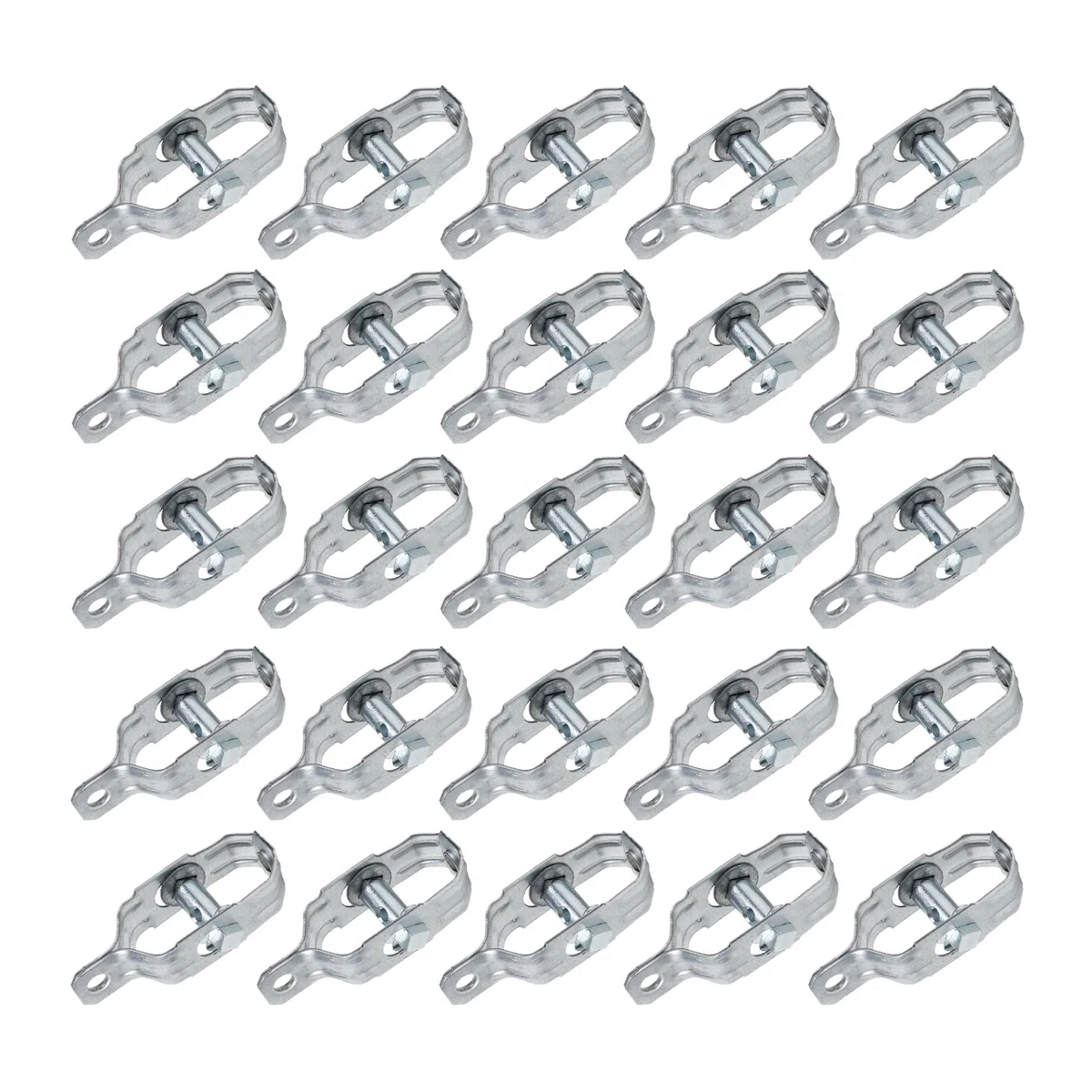 DOJA Industrial | Tensor de Alambre de Acero Galvanizado | PACK 25 | Tensores para malla de alambre, tela metalica, vallas, cable tensor, alambre galvanizado, emparrados, jardin entre otros usos.