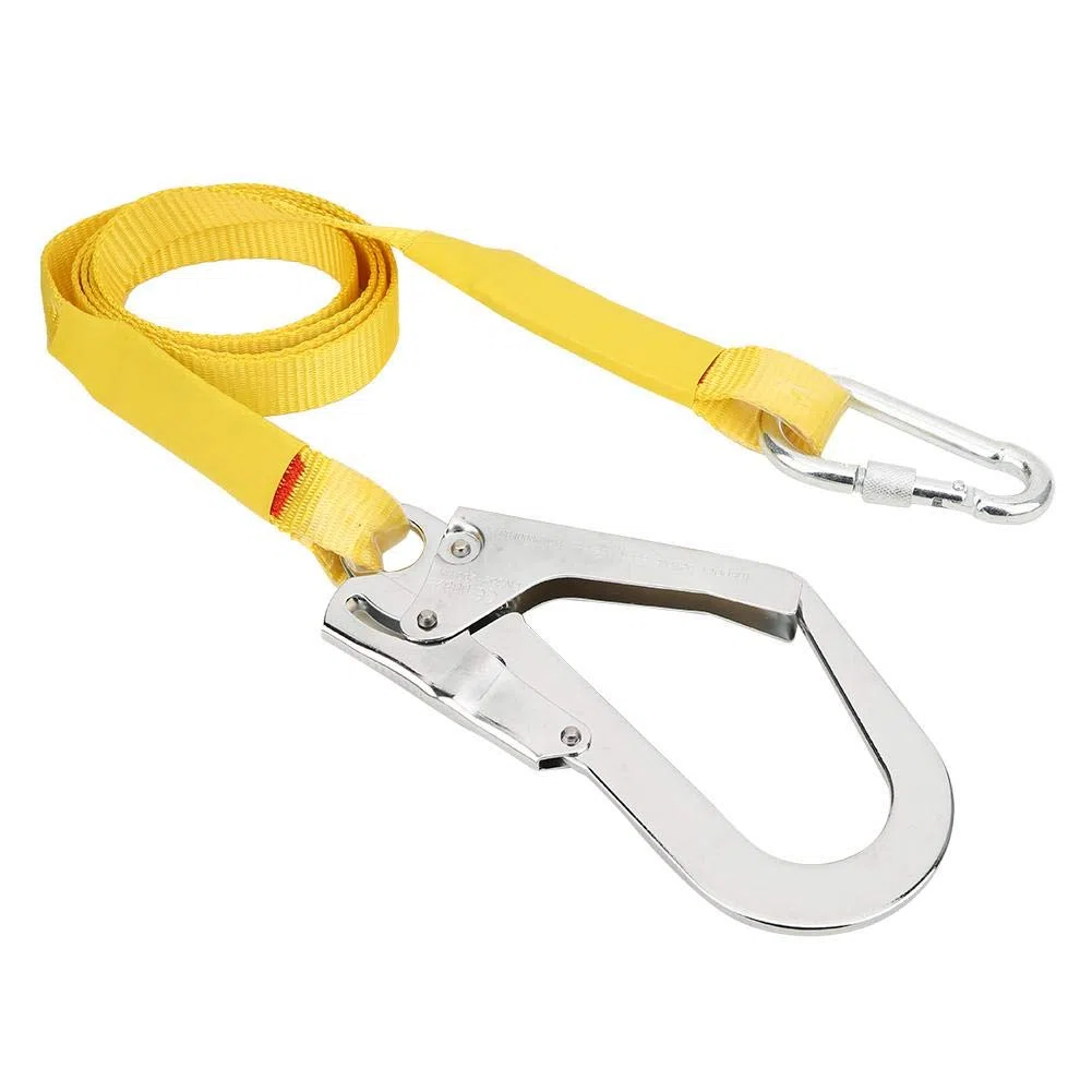 Keenso Cinturón de Seguridad para Trabajo aéreo al Aire, Montañismo al Aire Escalada Techadores para techos, Arnés de protección Equipo de Gancho para cordón