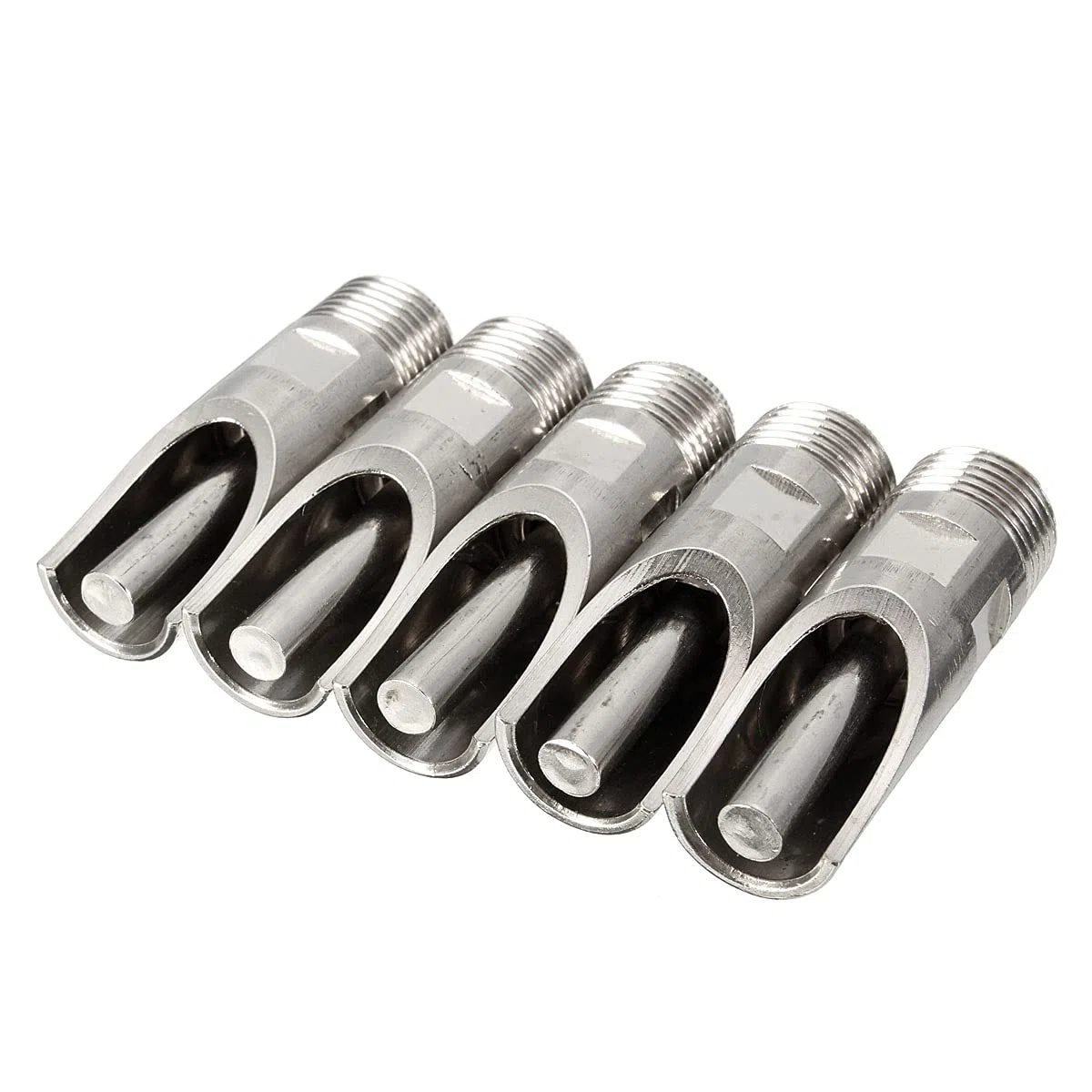 Paquete de 10 bebederos automáticos de metal NPT de 1/2 pulgadas para cerdo de cerdo para cerdas de lechones y bebederos
