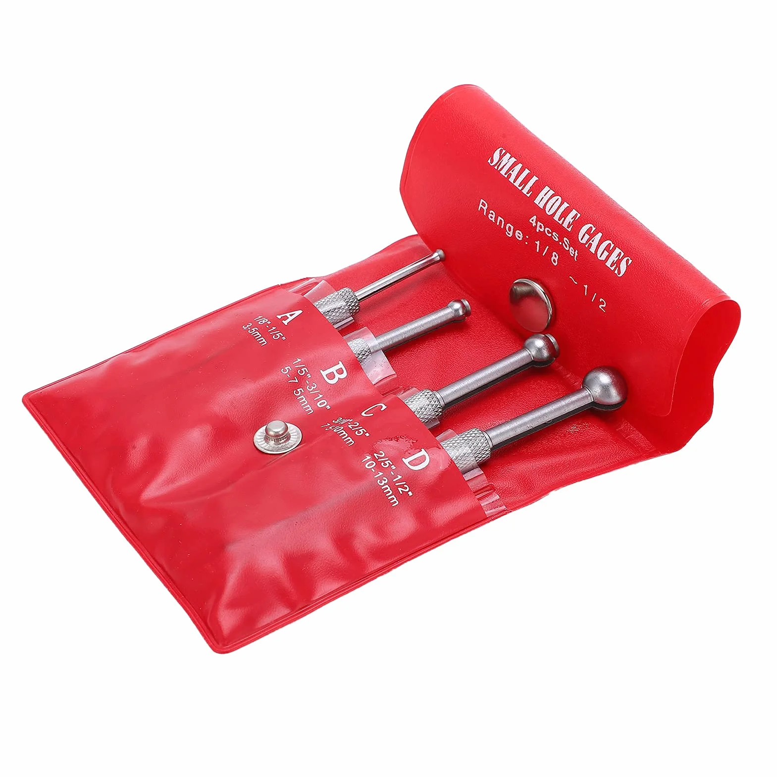 Juego De Calibres De Agujeros 4 Piezas Calibre Telescópico De Bola Completa 3 A 13 mm Para Medición Precisión Ranuras