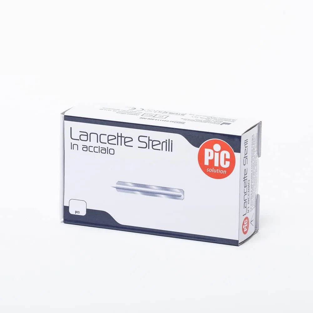 Pikdare Lancette Pungidito Pic Sterili Acciaio 250 Pezzi