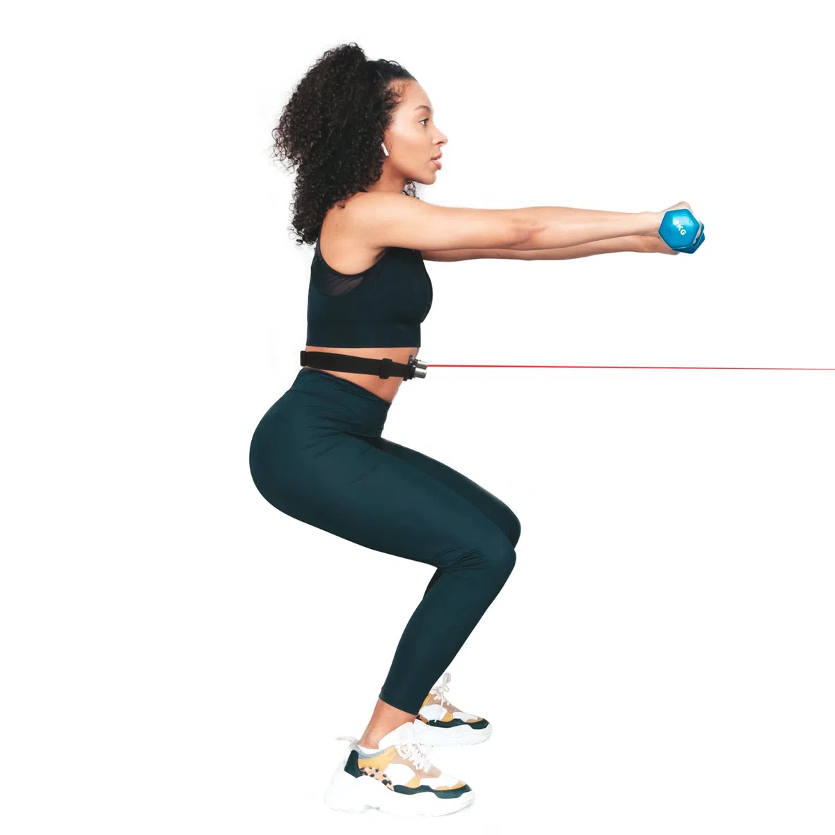 Linterna frontal láser LED recargable con cinturón ajustable, para pruebas de control sensorimotor y fisioterapia