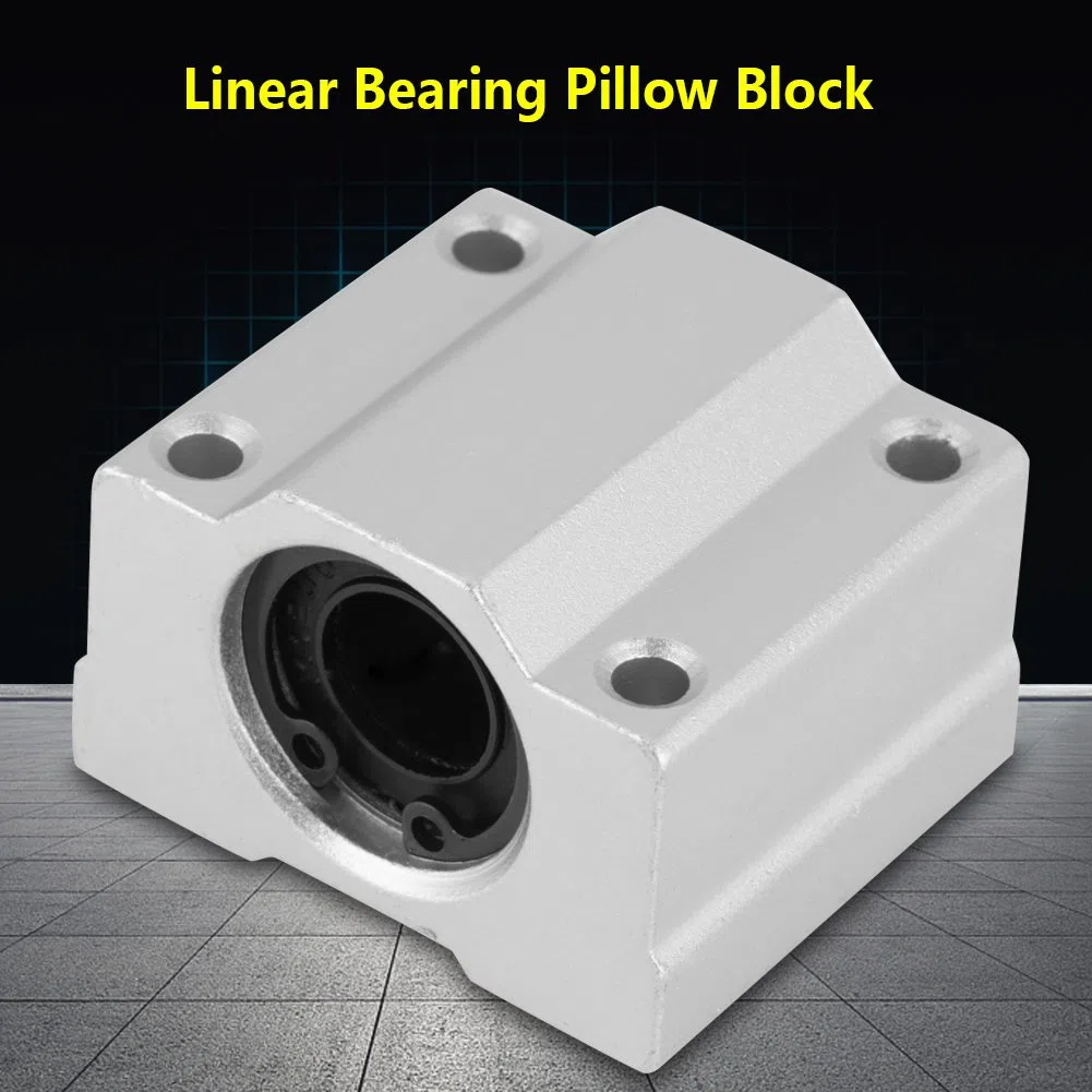 Bloque deslizante de rodamiento lineal, 4pcs/set SCS12UU Bloque deslizante de rodamiento de bolas de movimiento lineal de aluminio Diámetro interno 12 mm Ampliamente utilizado en herramientas eléctric