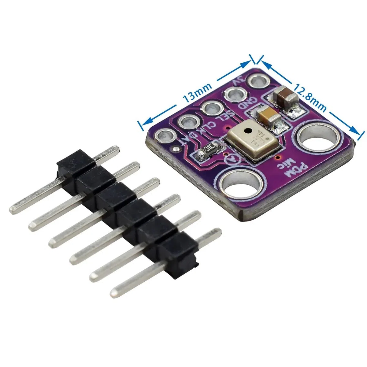 2 uds Módulo de micrófono omnidireccional MEMS Digital MP34DT01 PDM
