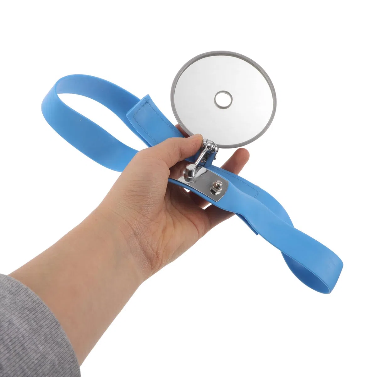 Anneome Espejo Reflector Frontal Médico Banda Ajustable para Cabeza, Acero Inoxidable y Silicona, Ángulo Regulable, Fácil de Limpiar para Uso Clínico y Quirúrgico