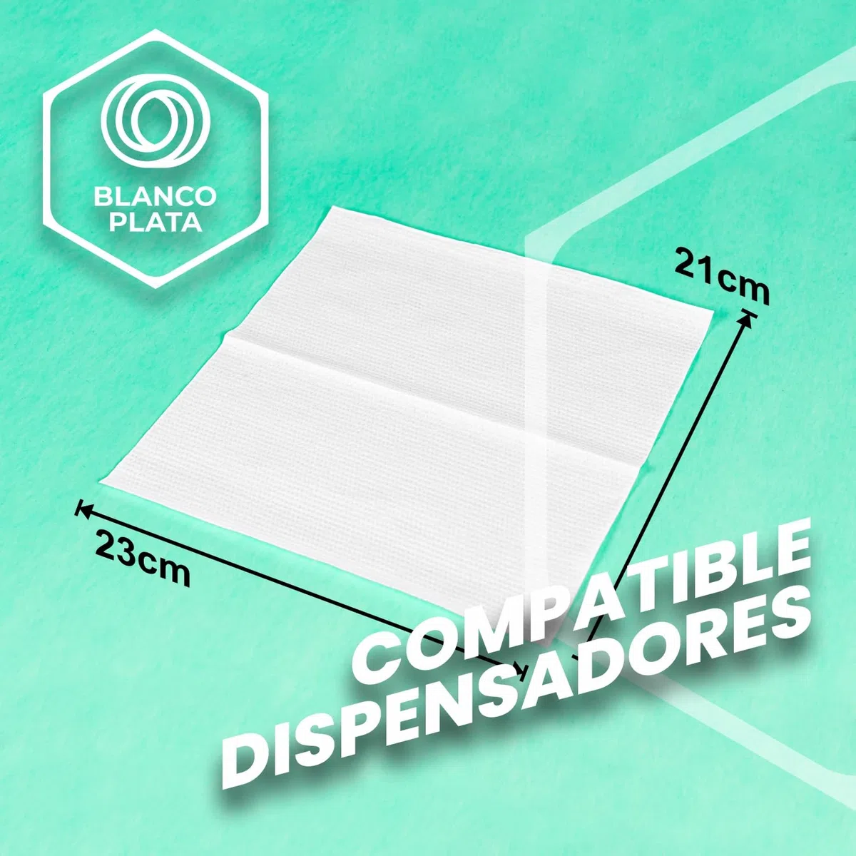 Toalla Papel Secamanos Zig Zag 100% celulosa 2 capas Blancoplata 3000 unidades