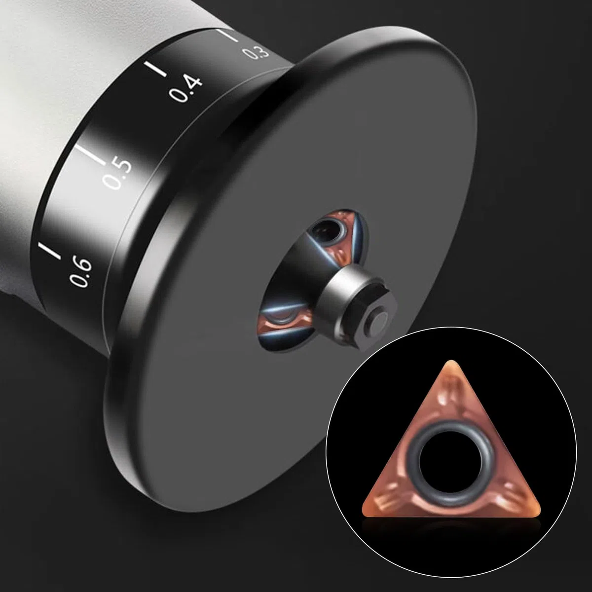 Mini máquina de biselado neumática, portátil de mano, máquina biseladora de aire de arco de 45 grados con cuchillas de repuesto para desbarbado de metal (10 insertos indexables)