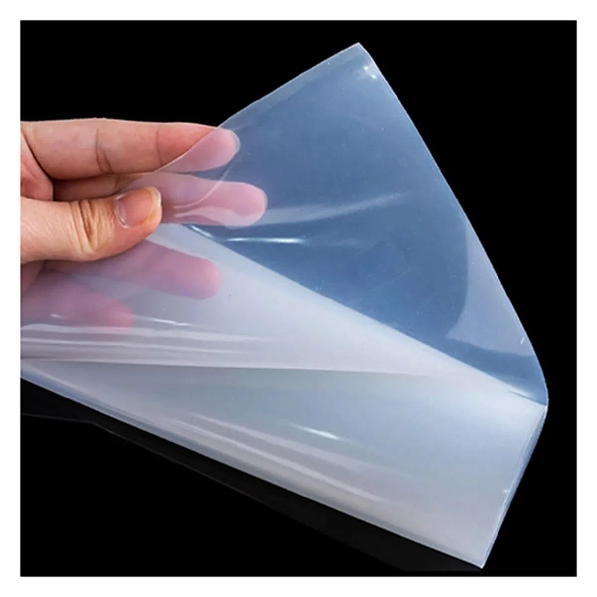 1 Lámina De Silicona Transparente, Resistente A Altas Temperaturas, Con Un Grosor De 0,5 A 10 Mm.(300x300x0.5mm)