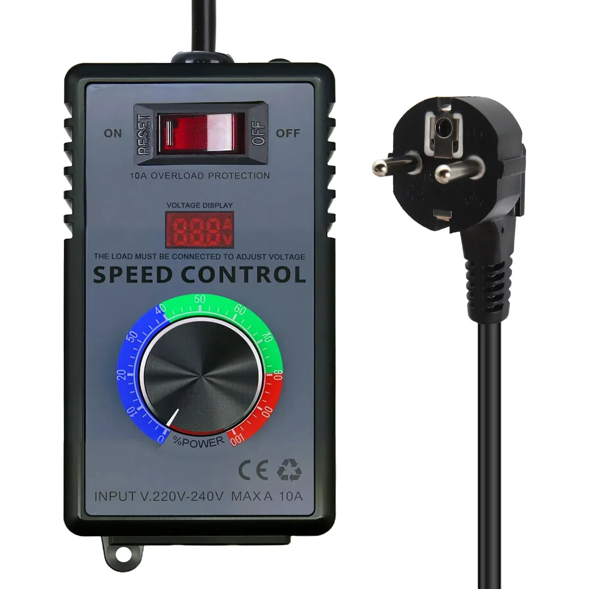4000W Motor Regulador de velocidad AYWHP Regulador de Voltaje Motor Controlador de Velocidad de Ventilador potenciometro 220v，para Amoladoras Angulares