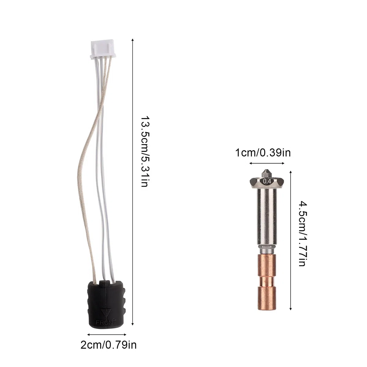 Conjunto de Calentamiento Extremo Caliente y Boquilla Integrada de 0,4 mm para Anycubic Kobra 3 Max y Combo, Reemplazo Cabezal Impresión Alta Velocidad con Boquilla Integrada Alto Flujo