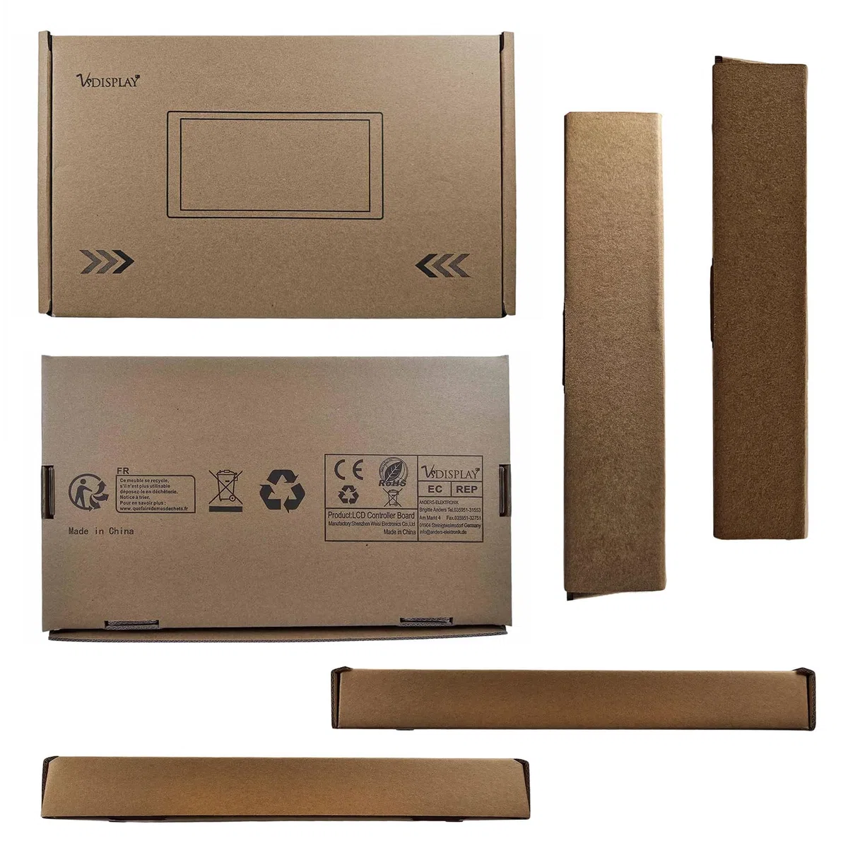 VSDISPLAY 10,4 Pulgadas 1024X768 600 nits WLED IPS Pantalla LCD VS104T-004A | y Placa de Controlador, Pantalla de Repuesto para G104XVN01.0 G104X1-L03