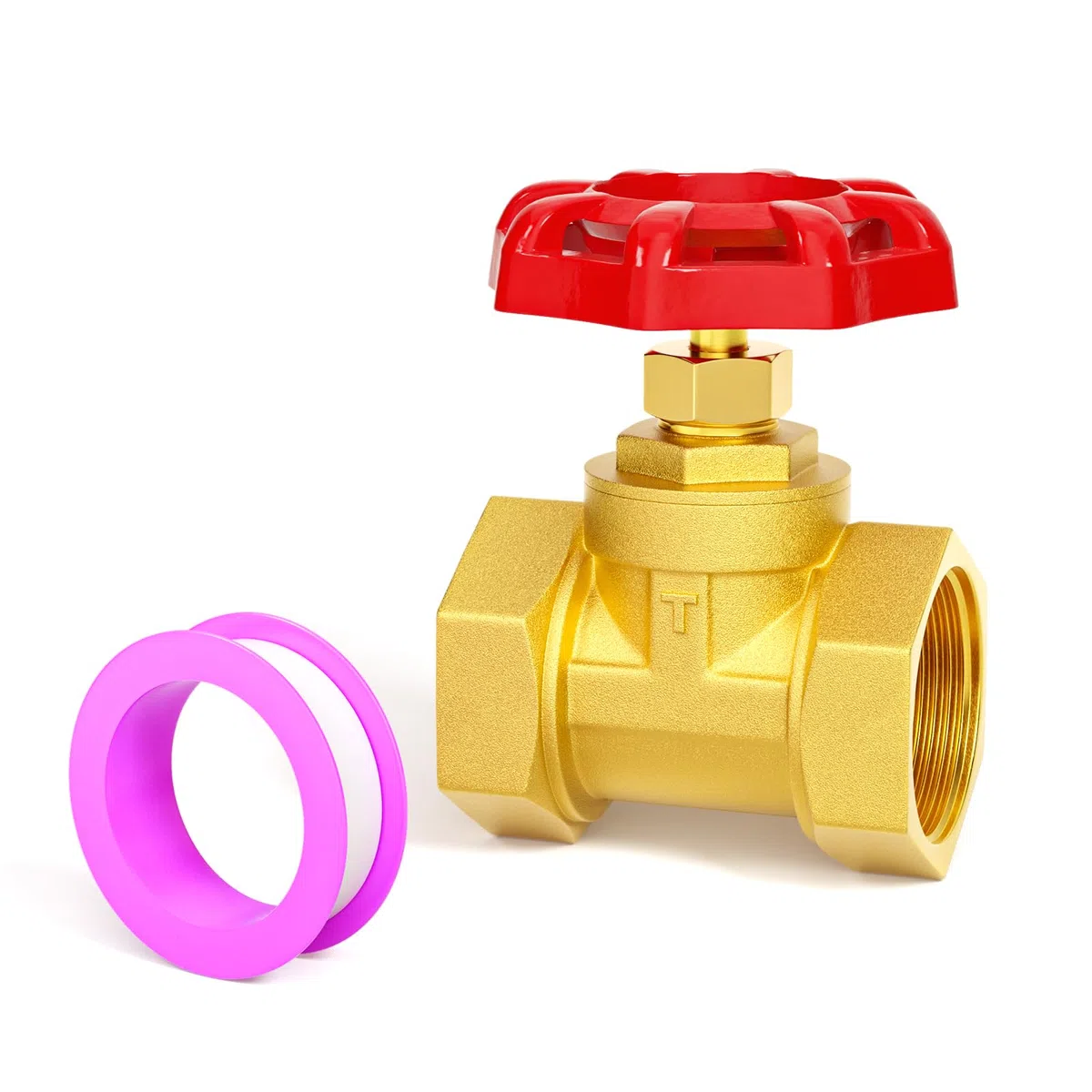 Válvula de globo industrial de latón de alta resistencia de 1-1/2" BSP con manija de rueda para agua, aceite y gas