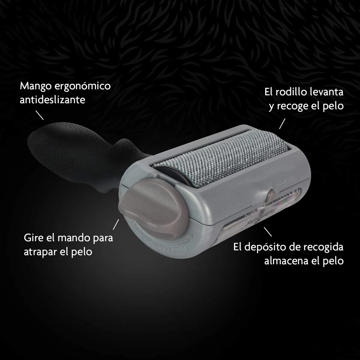 FURminator Herramienta de recogida de pelo, cepillo quitapelusas reutilizable para eliminar pelos sueltos de perros y gatos de ropa, muebles y telas