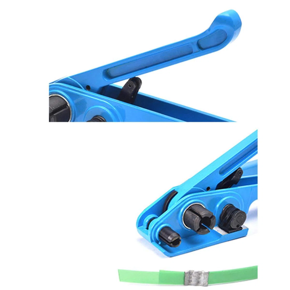 KATSU Tensor de Flejado Manual Heavy Duty para Flejes de Plástico PET/PP de 11-19mm Ancho Herramienta Tensora de Embalaje de Sellado de Bandas de Paletas de Cajas de Cartón 832301