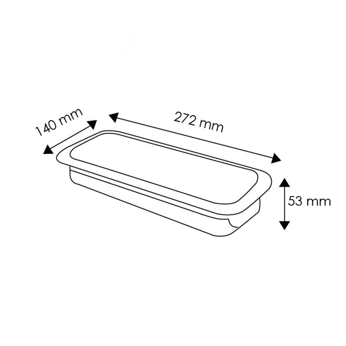 LEDUNI Luz de Emergencia AUTOTEST LED 400Lm 4W Luz Fría 6500K Con Dos posiciones Empotral y Superficie 272X140X543 mm