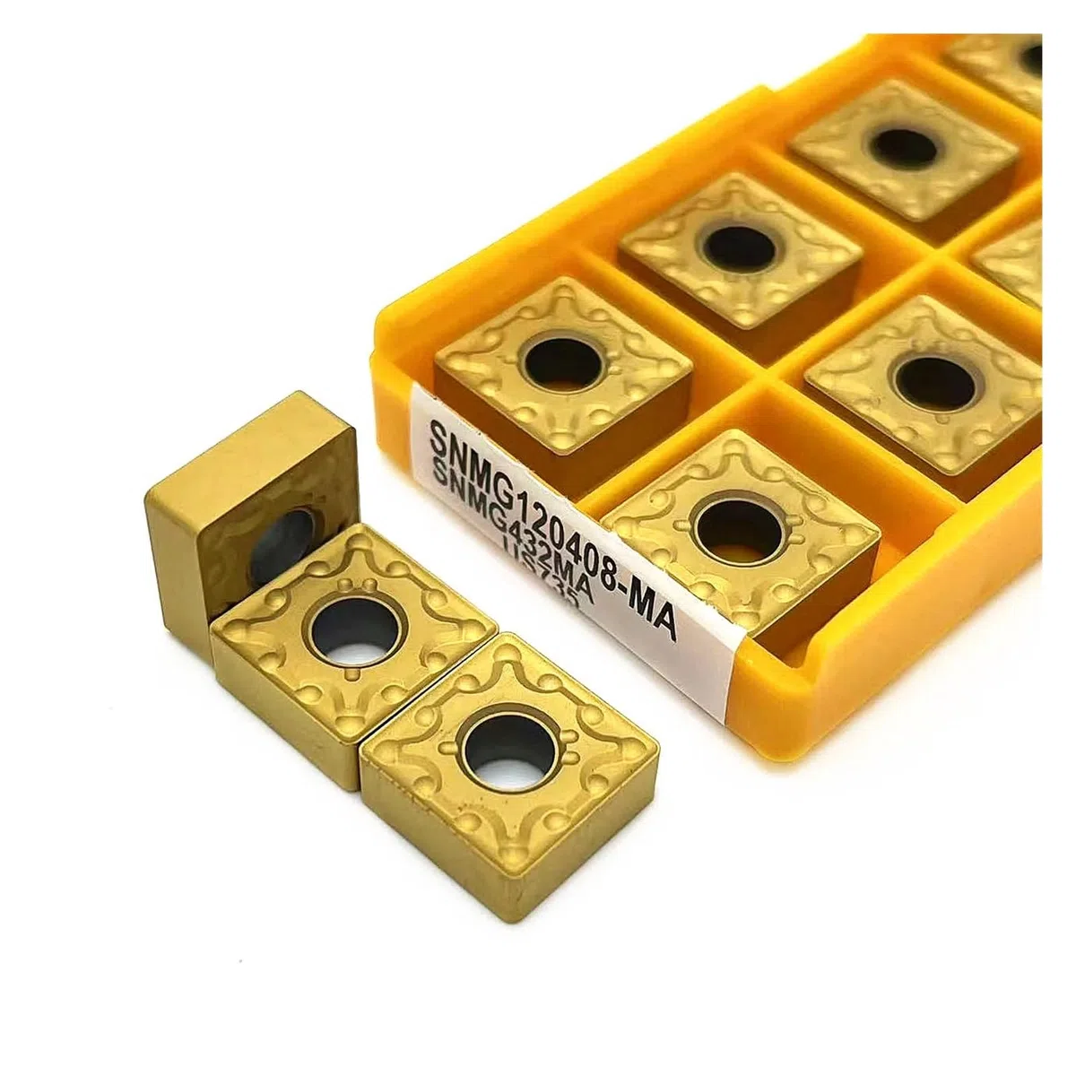 Inserto de carburo SNMG120404 SNMG120408 MA VP15TF UE6020 US735 herramienta de torno CNC de torneado cilíndrico de Metal SNMG 120404 120408(SNMG120404 US735)