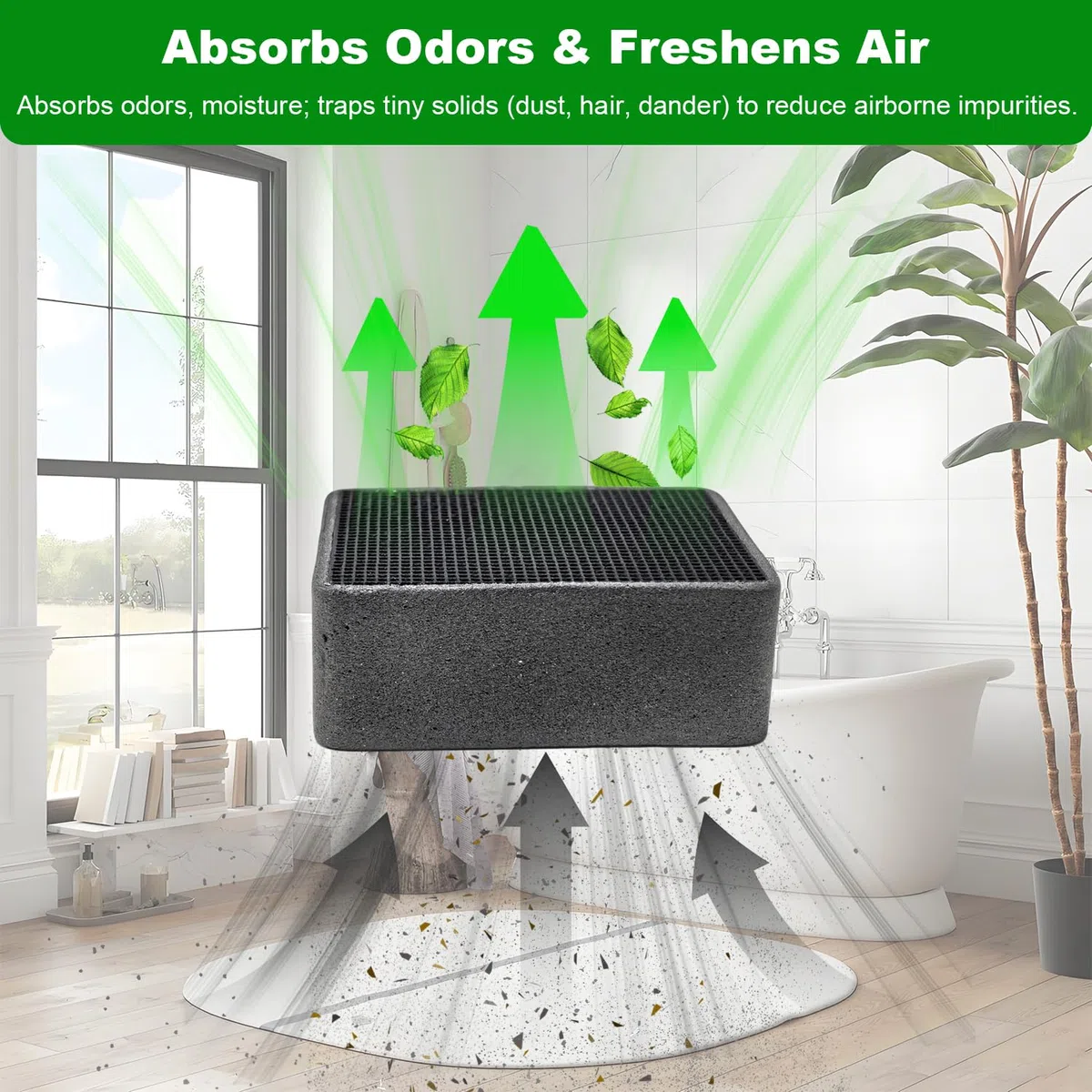 Juego de 3 filtros de repuesto de carbón activado, compatible con Geberit DuoFresh Module Insert 243.970.00.1, purificador de aire para inodoro, filtro de aire fresco para eliminar olores