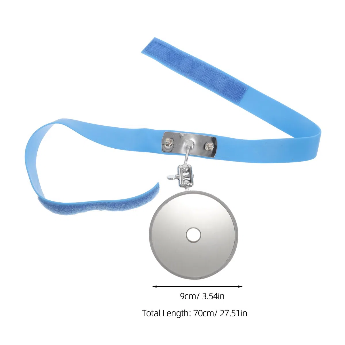 COLLBATH Espejo para Diagnóstico Clínico de Exploración de Otorrinolaringología Reflector Ajustable, Material de Silicona y Acero Inoxidable Fácil de Limpiar Profesional
