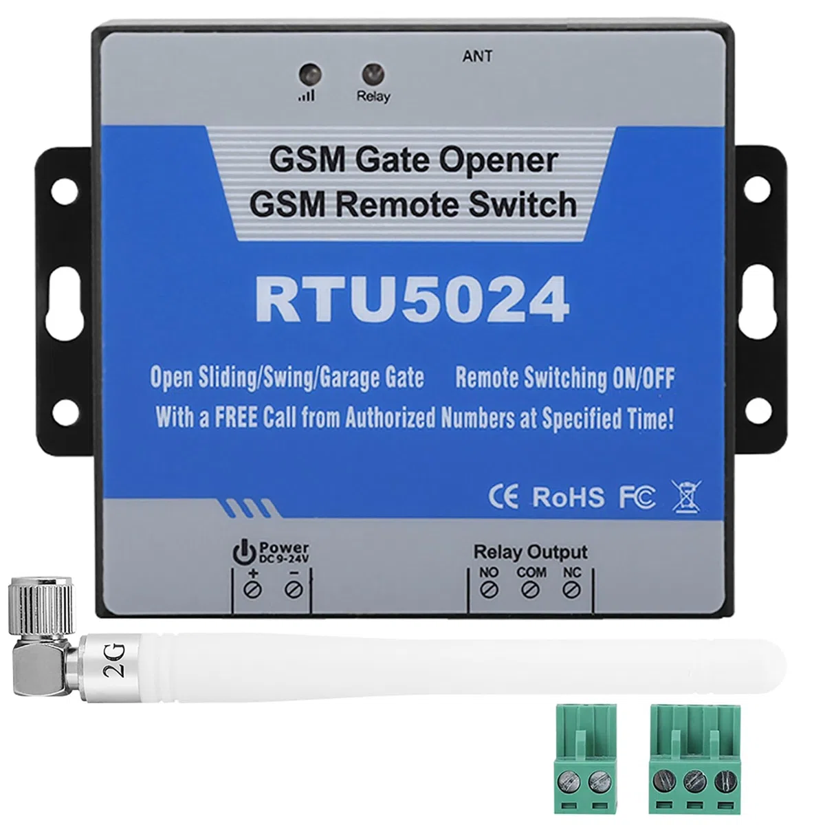 Rtu5024 gsm Teléfono Celular Control de Acceso Interruptor Control SMS D Rtu5024 gsm Puerta Abridor D Rtu 5024 Trampa de Control de Activador de Teléfono 2g Plata
