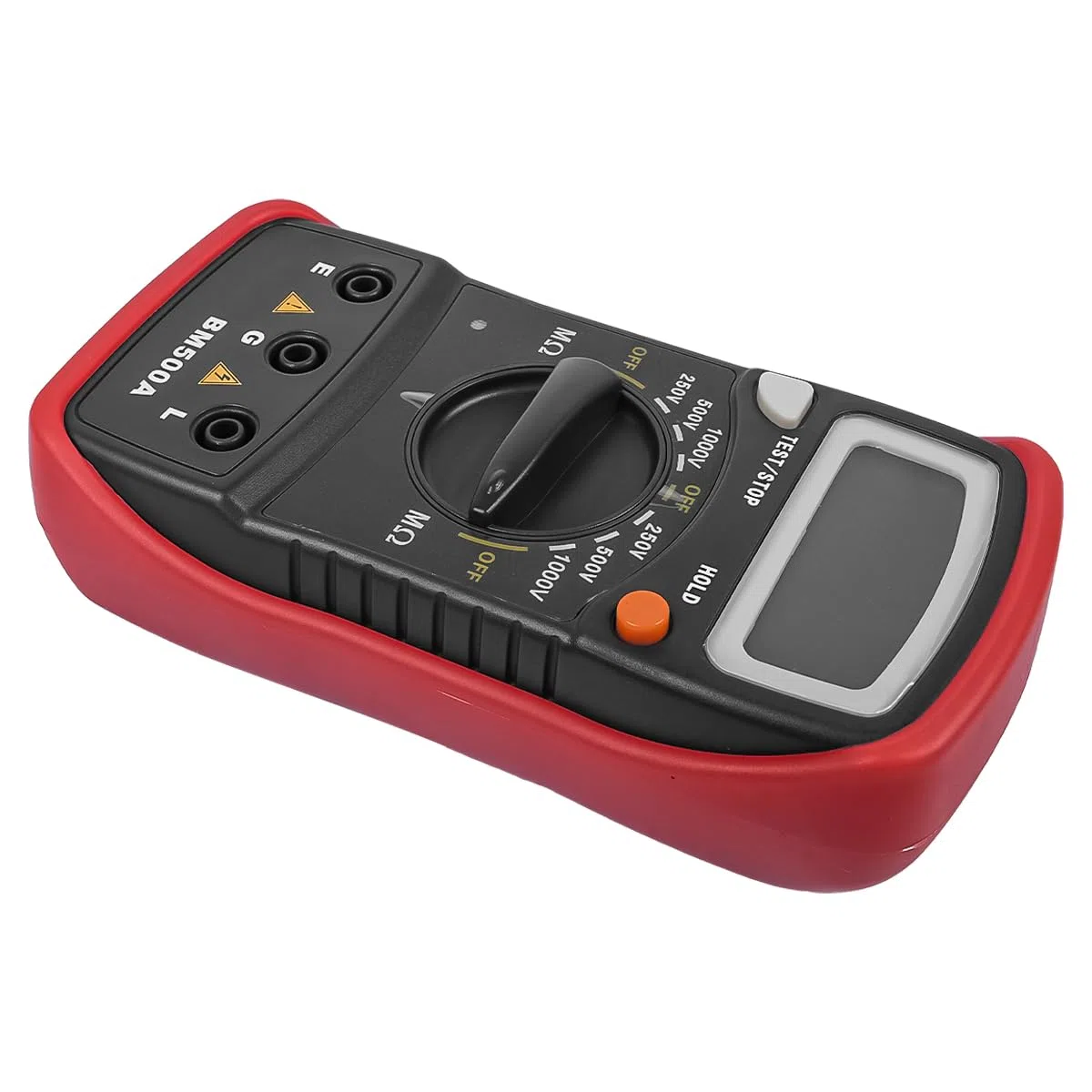 Sarini Probador de Resistencia de Aislamiento Digital Bm500a 1000V 1999mω Resistencia Pantalla LCD Megaohmímetro Probador electrónico para Mantenimiento Probador portátil