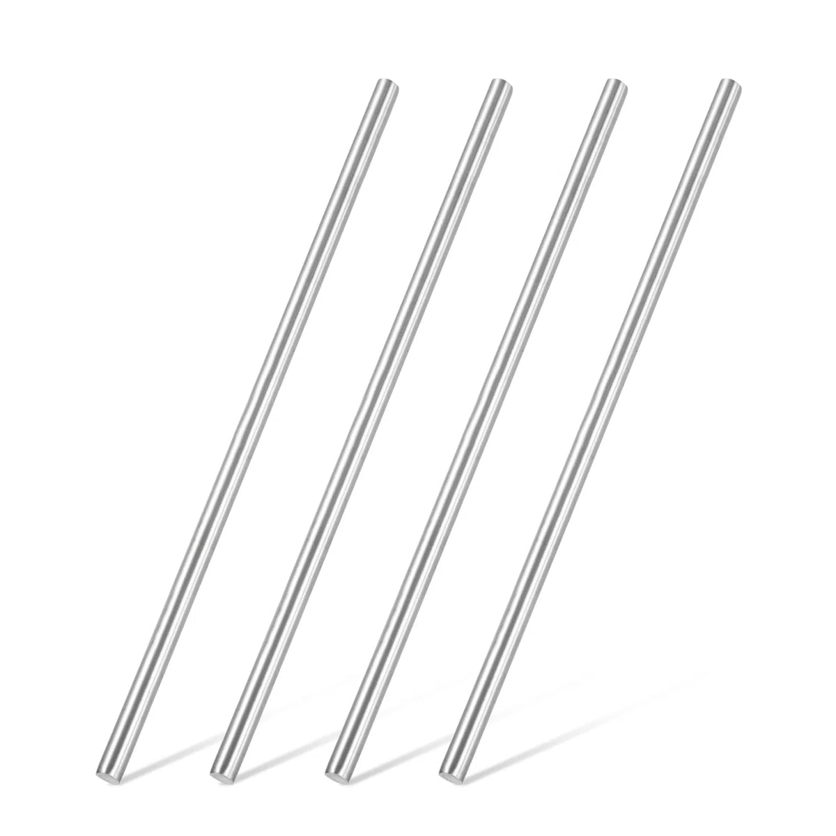 QUARKZMAN 4 Piezas De Varillas Redondas De Acero Inoxidable 316 De 3/8" De Diámetro Y 11.8" De Longitud Varillas De Acero Resistentes A La Corrosiónes O DIY 9mm X 300mm Color Plata