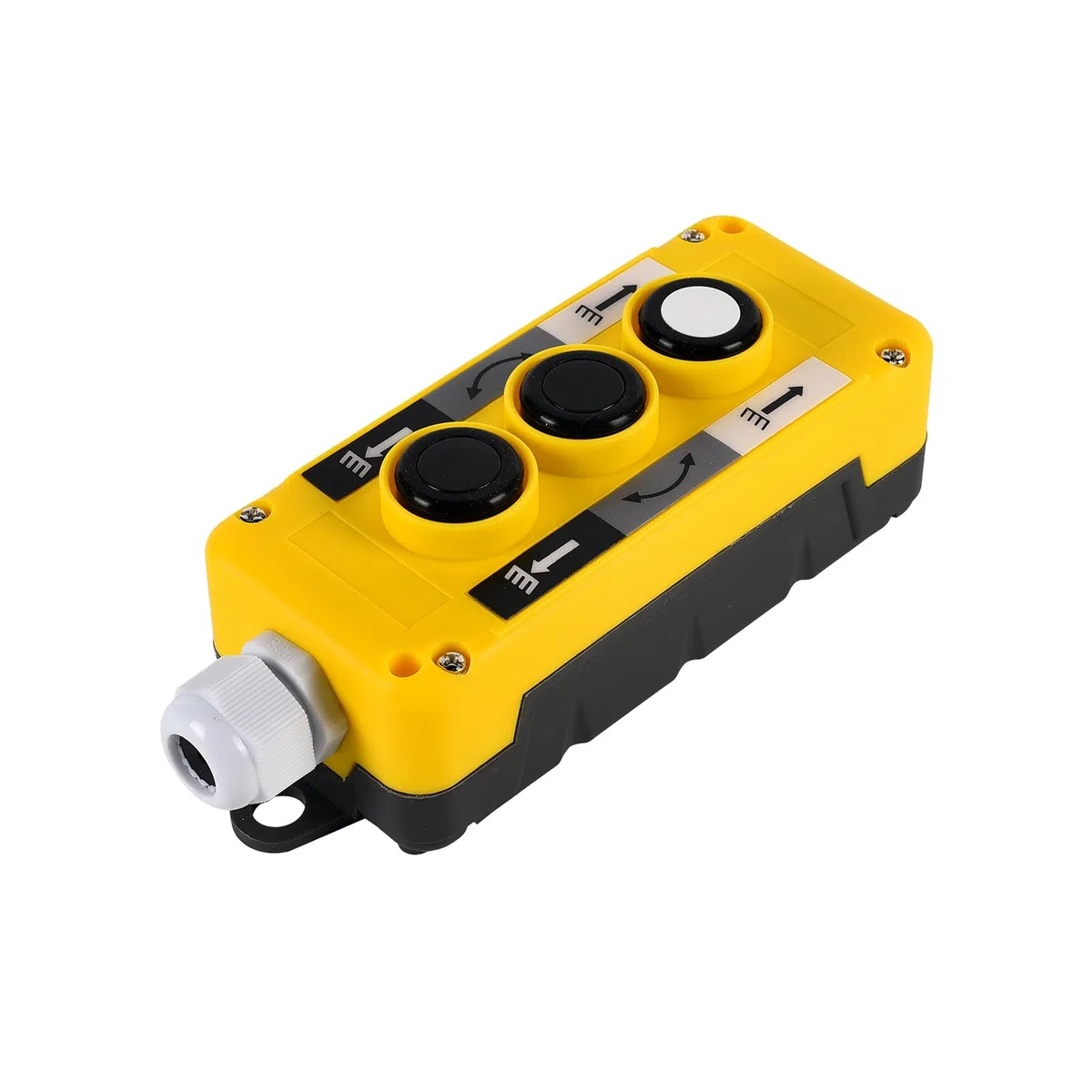 Caja de punto de control de elevación de plástico Cop 3B, interruptor de botón colgante de grúa, controlador adecuado (caja de control de 3 botones)