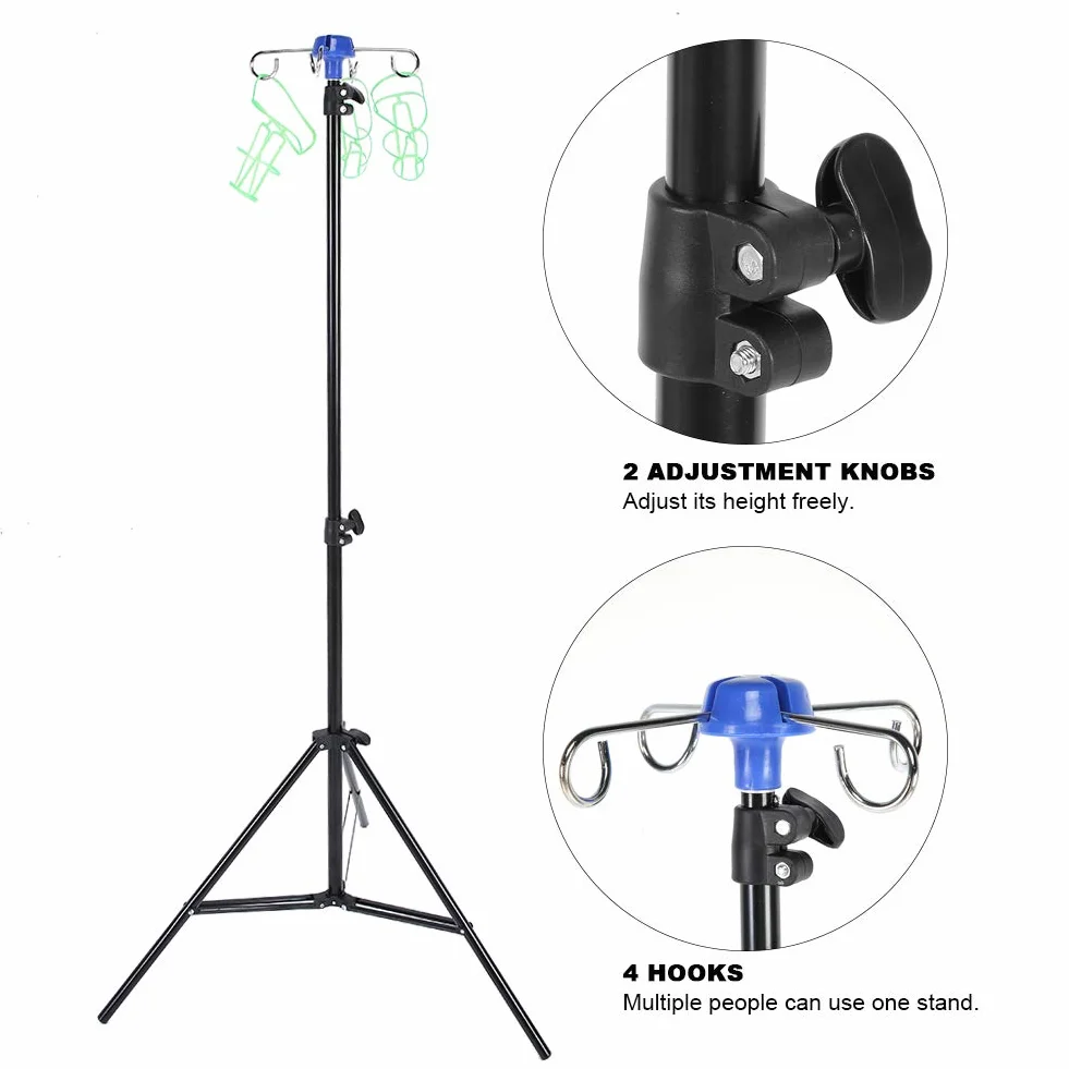 Soporte para suero intravenoso, soporte para suero intravenoso,soporte para bolsa de goteo, soporte para poste plegable para atención domiciliaria en la clínica, soporte para bolsa intravenosa portát
