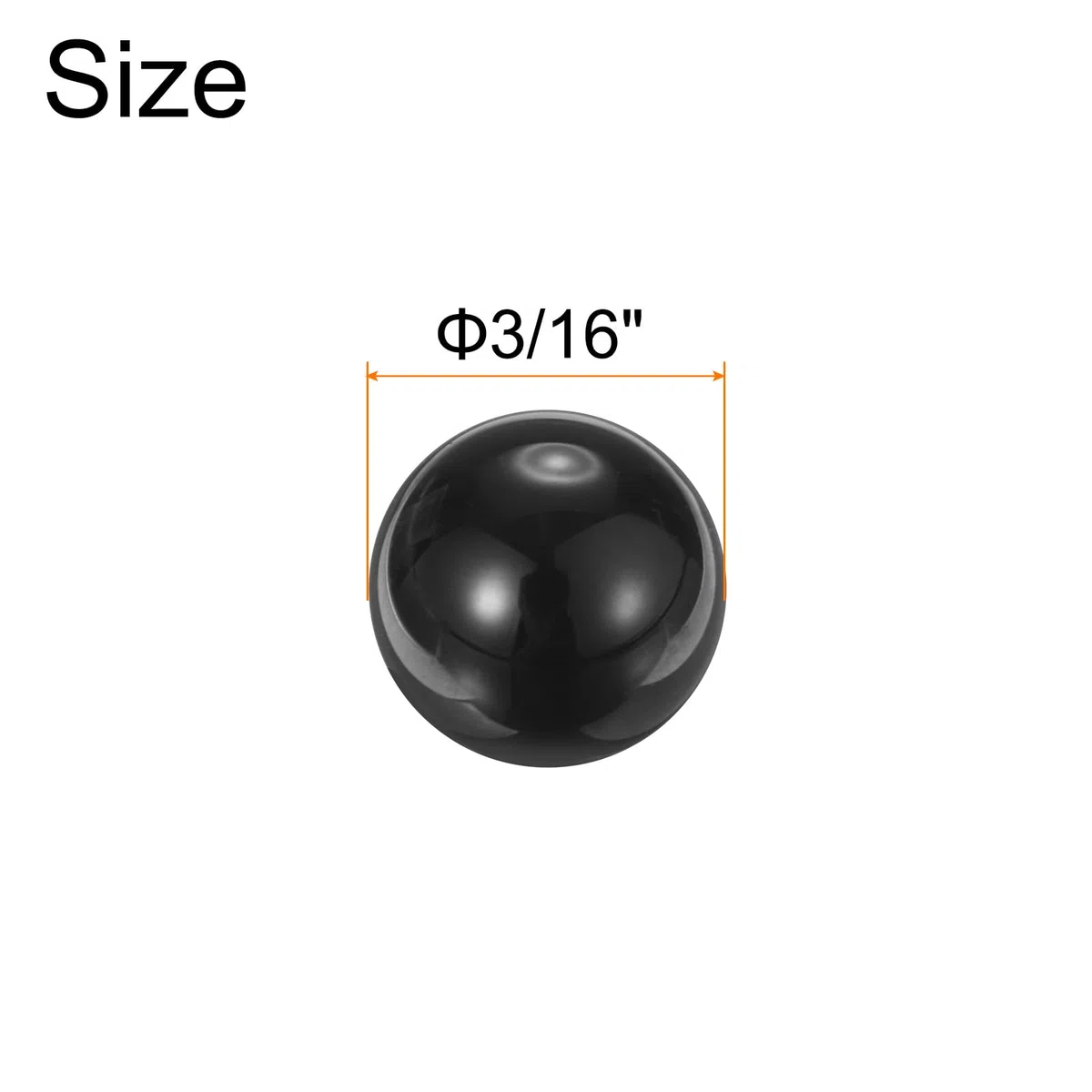 QUARKZMAN 100 Piezas de Bolas de Rodamiento Cerámicas 3/16" 4.763mm Bolas de Cerámica de Nitruro de Silicio Si3N4 de Precisión G5