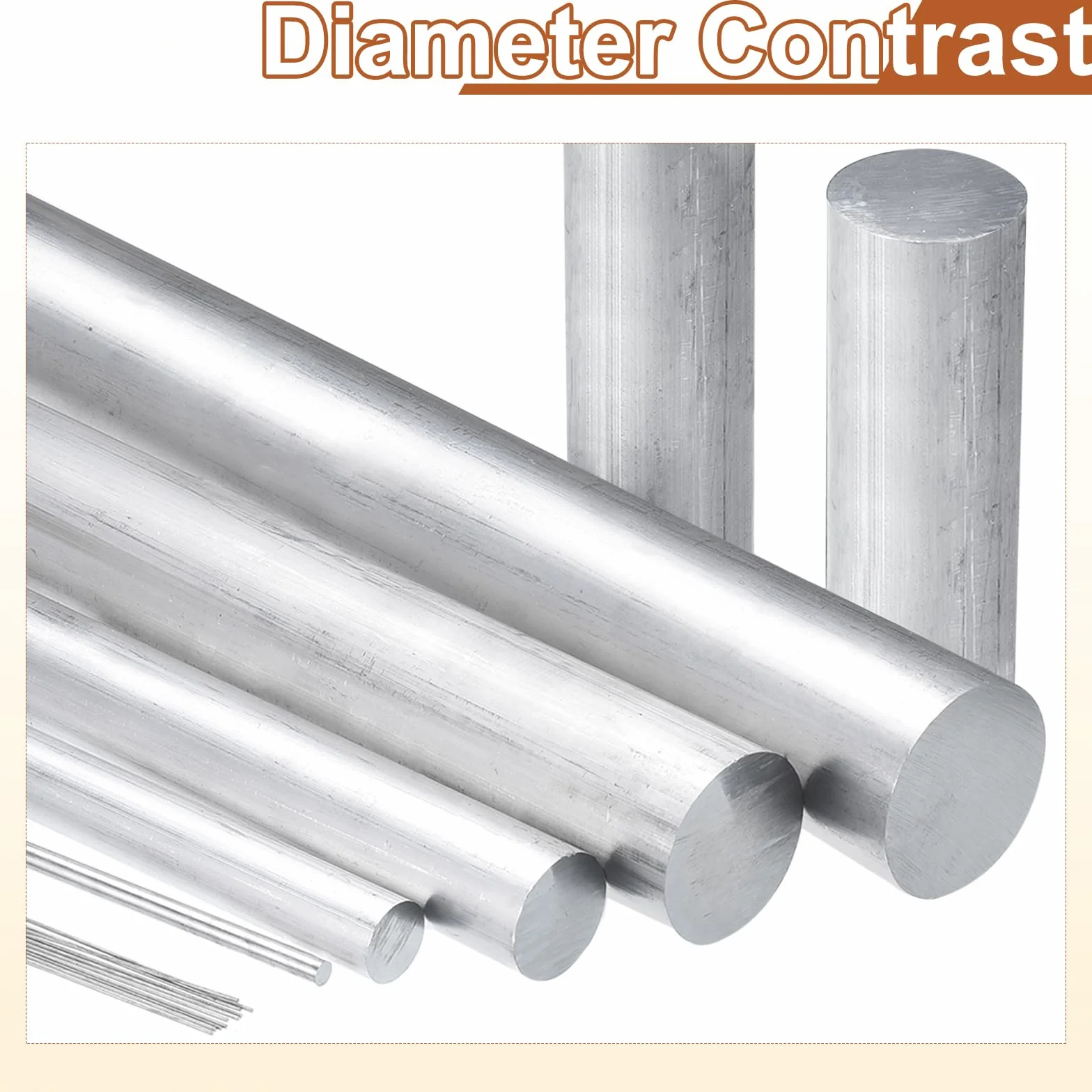 QUARKZMAN 3 Piezas Varilla Redonda Aluminio 3/4"(16mm) Diámetro, 13"(330mm) Largo 6061 Varilla Redonda Aluminio Sólida Barra Torno Para Industria Construcción Manualidades DIY
