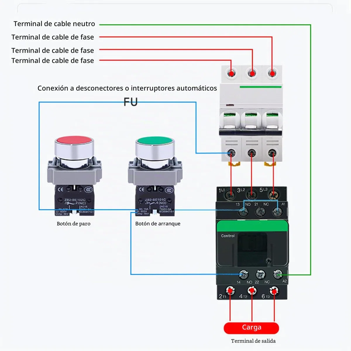 LC1D25 Contactor de CA 1NO 1NC 25A 380V Bobina de Alto Voltaje Contactor de Plata Controlador de Motor Reemplazo de Alta Sensibilidad Contactor de CA Eléctrico Universal (Voltaje