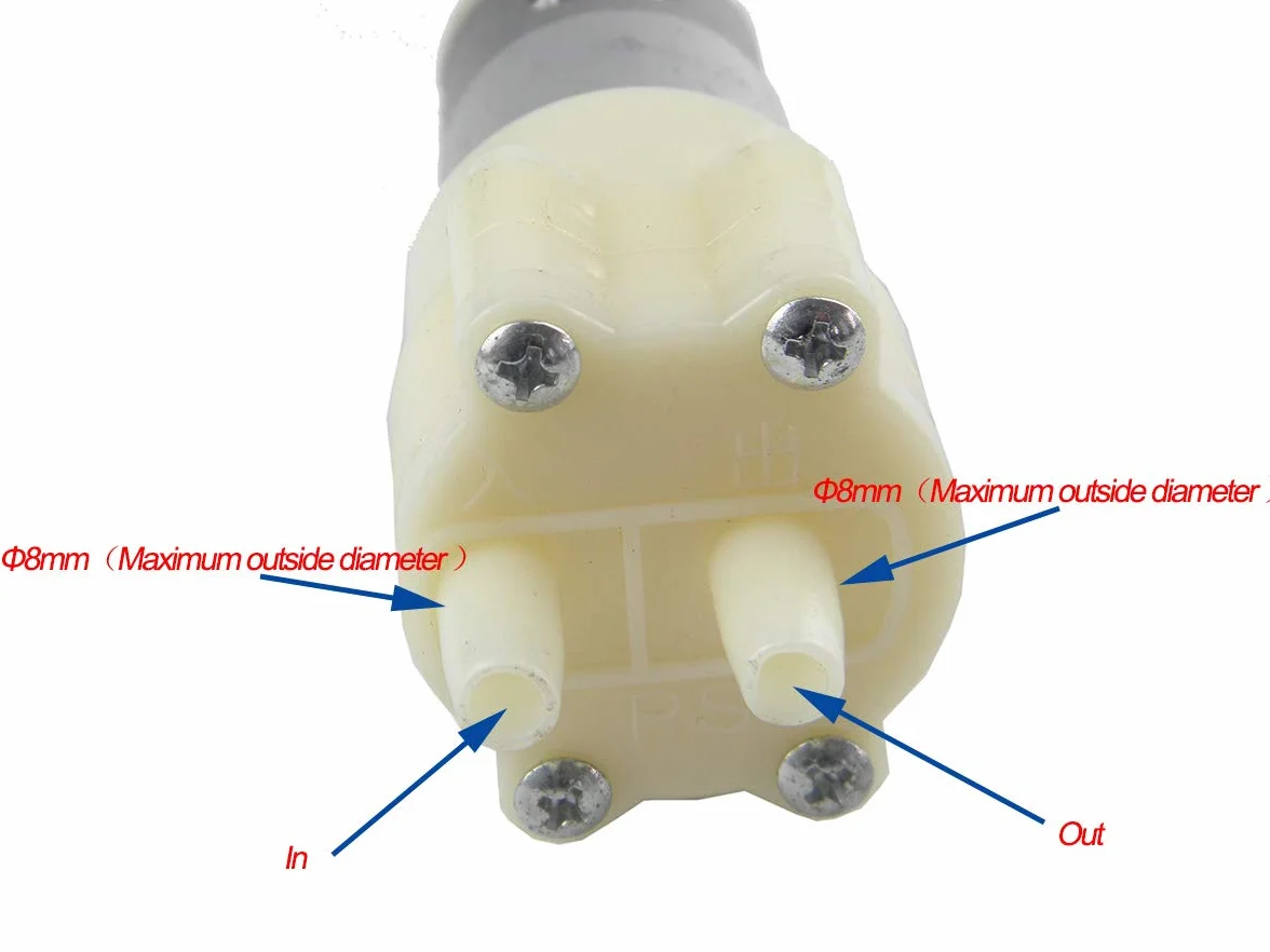 CHANCS 385 Bomba autocebante de diafragma DC 6V-12V con filtro de tubo de silicona y fuente de alimentación Entrada 100V-240V Salida DC 12V para el ciclo diario de agua de peceras y electrodomésticos