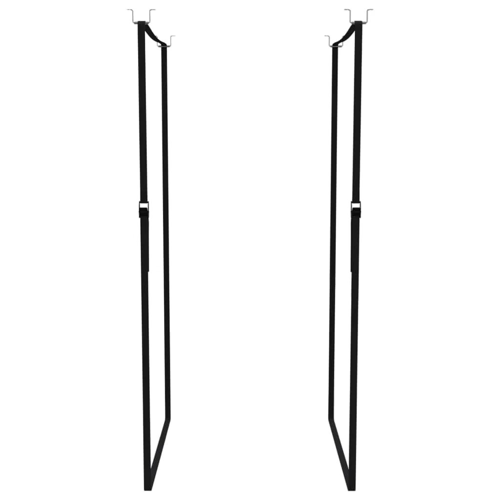 vidaXL Elevador de Cofre de Techo Nailon 100 kg, Almacenamiento de Techo de Caja de Carga, Correa de Almacenamiento de Caja de Techo, Caja de Carga Superior
