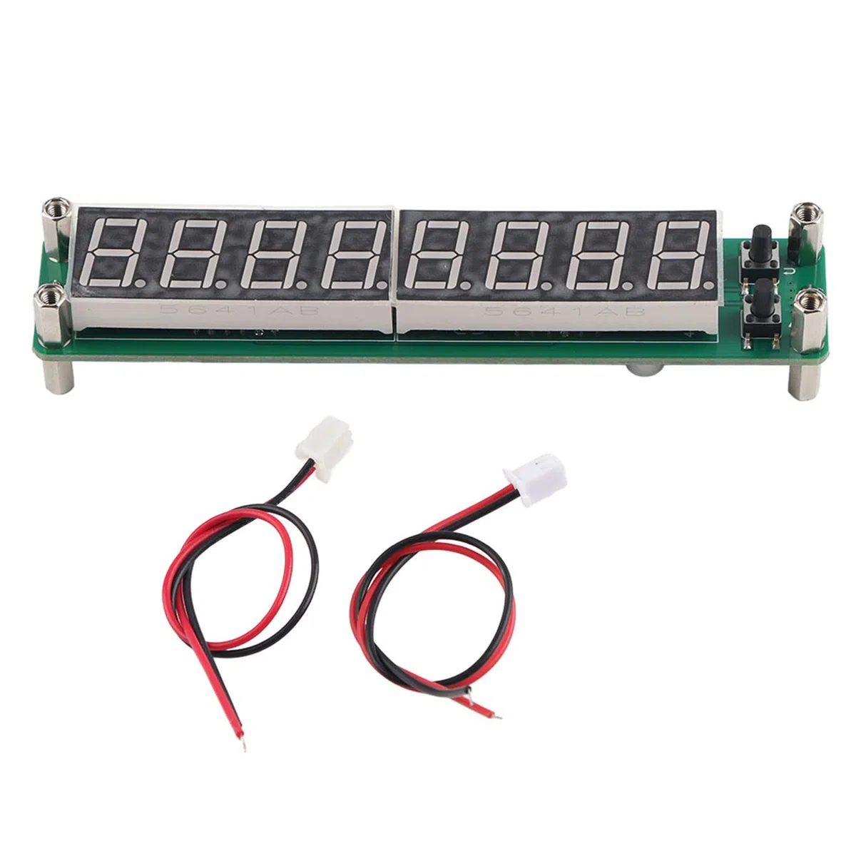PLJ 8LED H RF Frecuencia de Señal, Frecuencímetro Digital Rf Medidor de Frecuencia de Señal Contador de Cimómetro Módulo de Prueba 0.1~1000MHz (fuente Retroiluminada(Fuente retroiluminada azul)