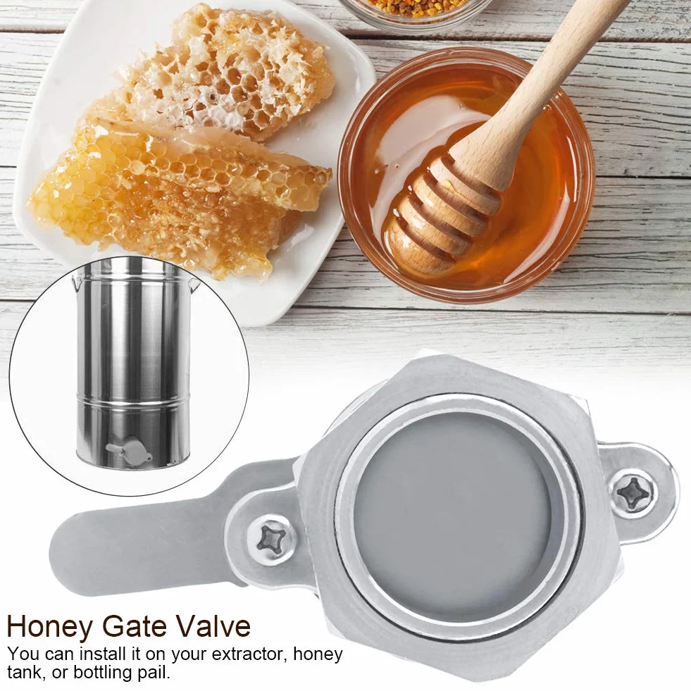 Válvula De Compuerta para Extractor De Miel Grifo Extractor De Miel De Acero Inoxidable Válvula Dispensadora De Miel, Suministros De Apicultura para Extractor De Miel O Equipo De Embotellado