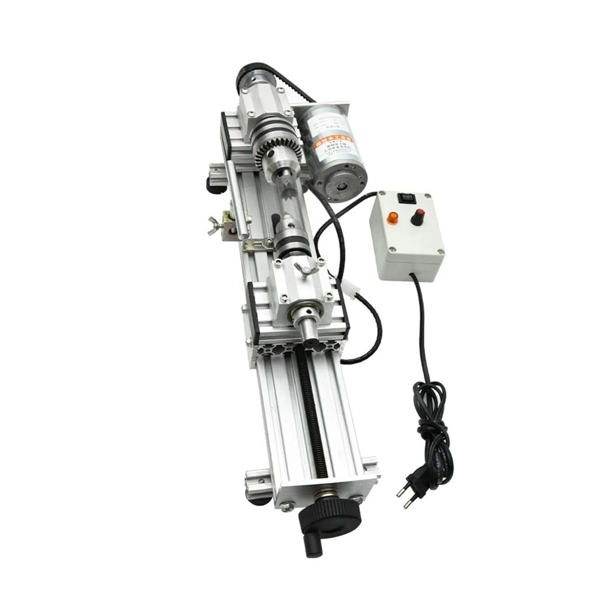 Mini torno for pulir metales, torno for trabajar la madera, regulación de velocidad continua, mini torno de alta precisión, máquina de cuentas, 280 W Para bricolaje