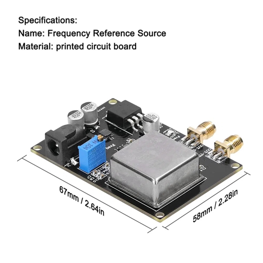SUNXUE MóDulo de Referencia de Frecuencia OCXO de 10 MHz Medidor de Frecuencia Negro Ruido de Fase Bajo para Medidor de Frecuencia de Decodificador de Sonido