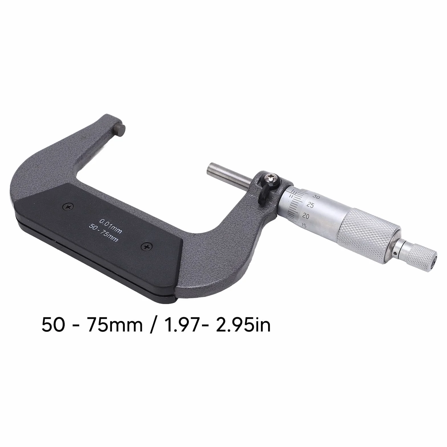Tissting Micrómetro 50-75mm, Calibrador de Precisión para Mediciones Externas - Herramienta Portátil para Ingenieros y Aficionados, Ideal para Medir Tolerancias de Forma y Tamaño