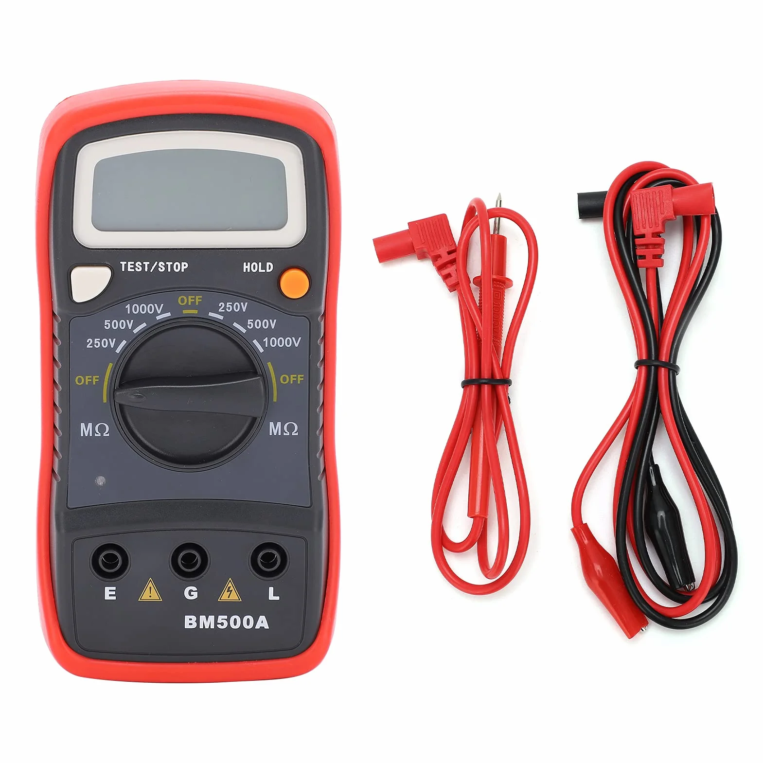 Probador de Resistencia de Aislamiento Digital 1999MΩ Pantalla LCD Material ABS, para Inspección de Prueba de Mantenimiento de Equipos Eléctricos