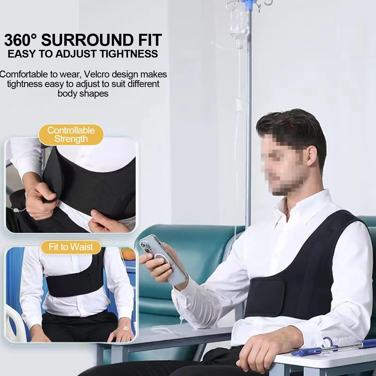 Soporte Portatil Portasueros, Medical IV Pole Soporte, Porta Sueros Ajustables, Soporte para Tubo de Alimentación, para Atención Médica Domiciliaria en Clínicas y Viajes