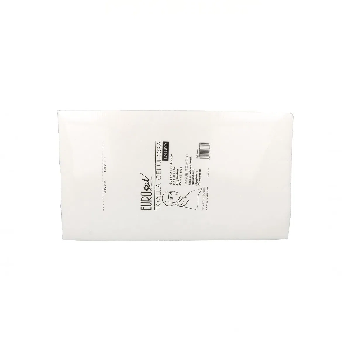 EUROSTIL Paquete de toallas desechables 45 x 77 cm, 90 unidades - Toalla celulosa super absorbente (E04076)