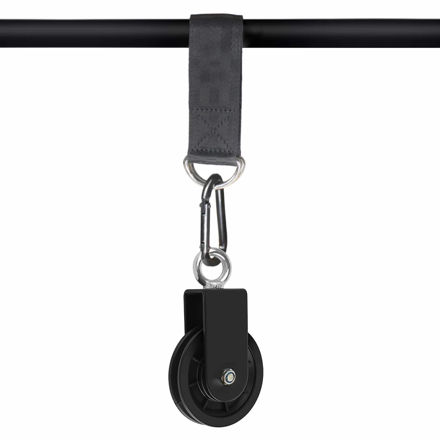 LFJ Poleas para Cables Cuerda con Correa de Oscilación Mosquetón, Poleas Tendedero Gimnasio Musculacion (2Pcs)