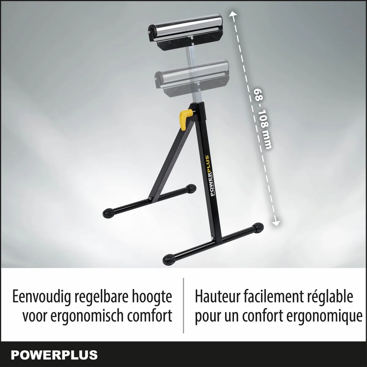 klappbarer Rollbock Materialständer Rollenbock höhenverstellbar 30cm breit - MAX 60 kg Last - Staffelpreis - POWX0700T_VS