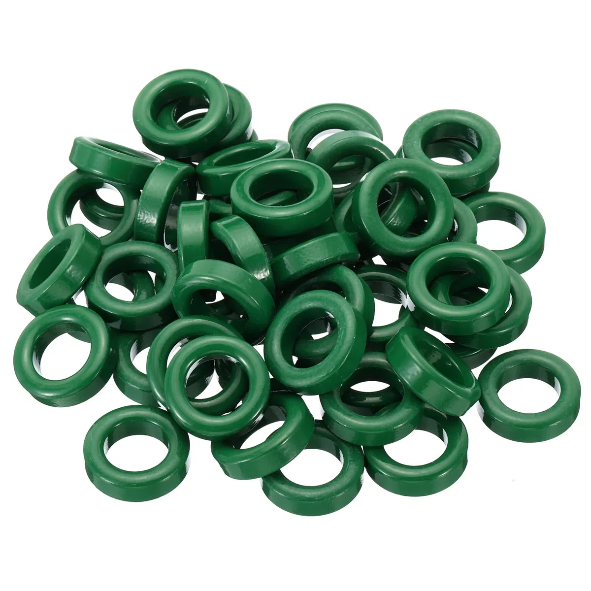PATIKIL Núcleo toroidal de ferrita, 50 unidades de núcleo toroidal de 0.9 pulgadas ODx0.6 pulgadas IDx0.26 pulgadas de alto, anillos de ferrita transformador de núcleos toroides de ferrita para