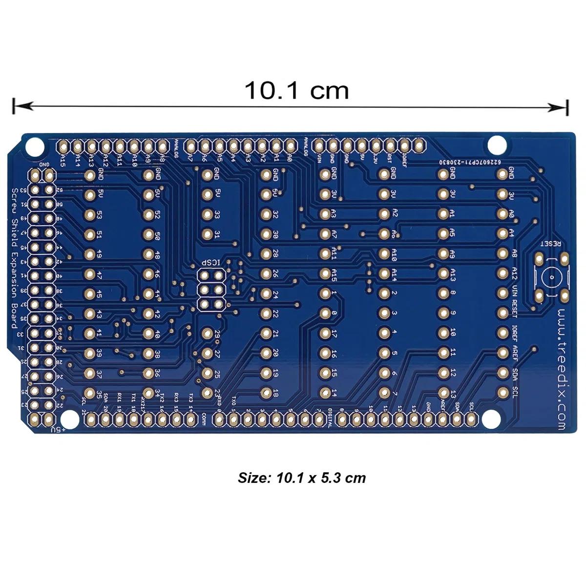 Treedix Bloque de terminales de tornillo Breakout Shield Board Módulo Expansion Board Breakout Módulo Compatible con Arduino MEGA-2560