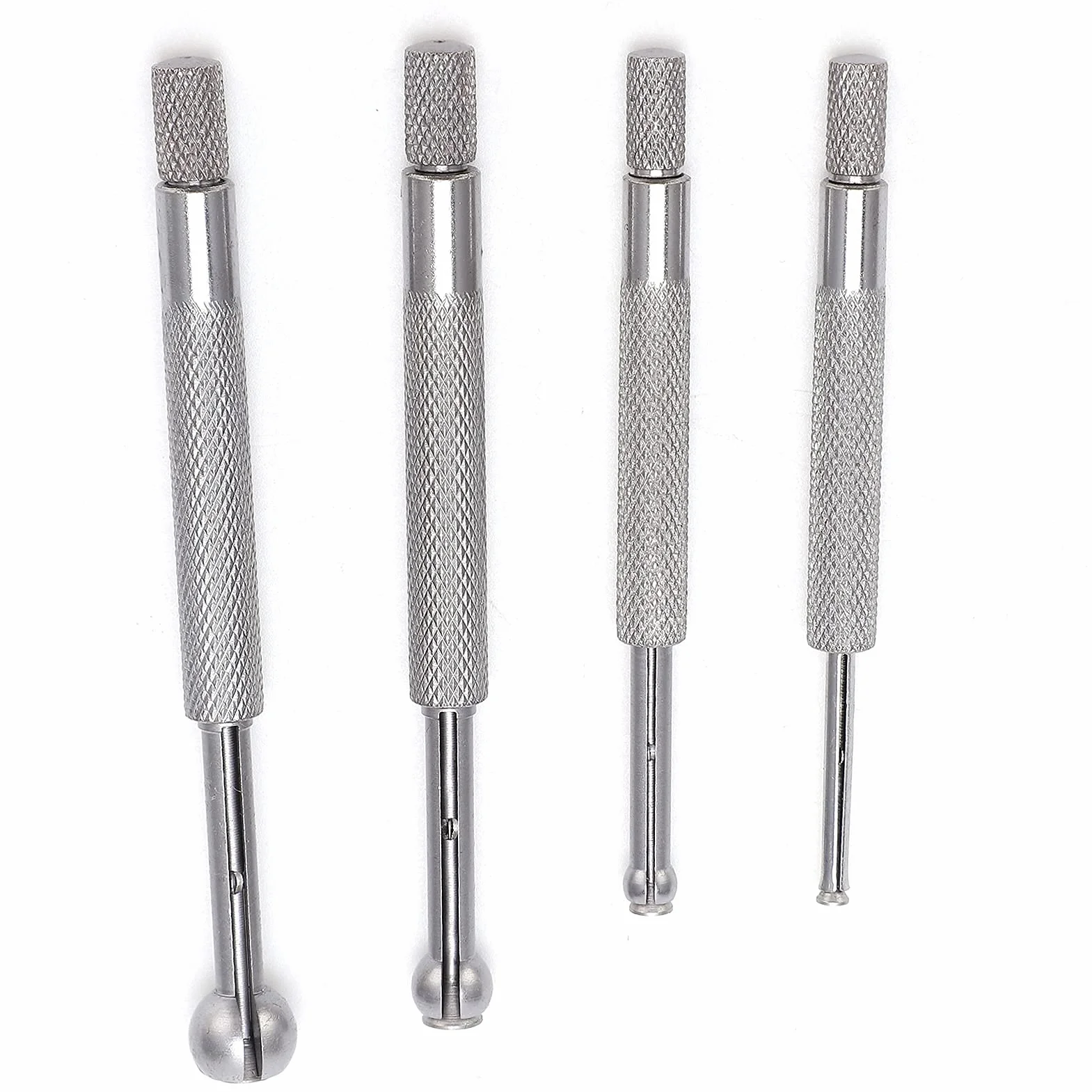 Juego De Calibres De Agujeros 4 Piezas Calibre Telescópico De Bola Completa 3 A 13 mm Para Medición Precisión Ranuras