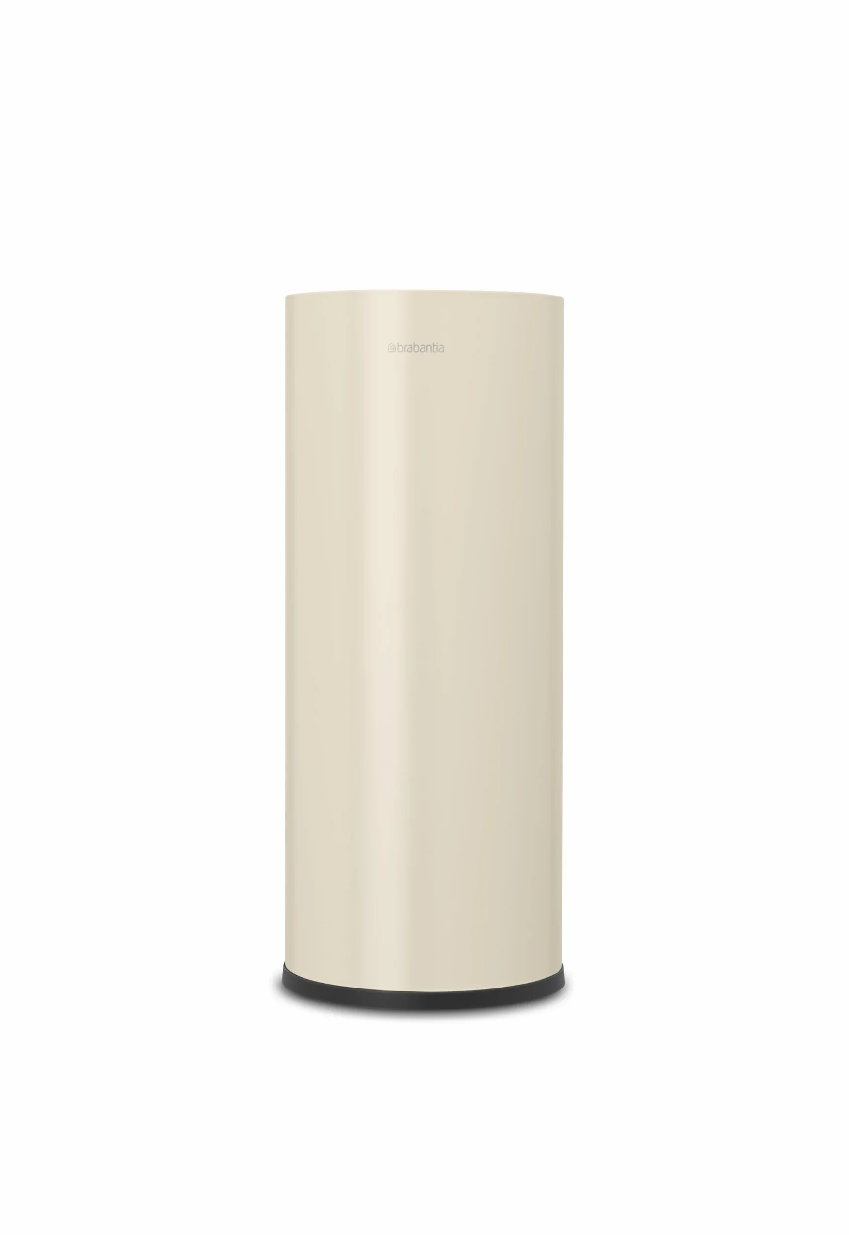 Brabantia - Renew Dispensador de Papel Higiénico - para 3 Rollos de Repuesto - Apto para Rollos de Tamaño Estándar - Resistente a la Corrosión - Accesorio de Baño - Soft Beige - 13,2 x 13,2 x 32,1 cm