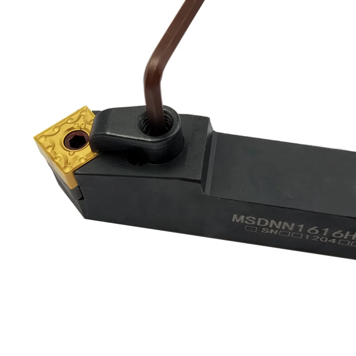 5/8" Barra de mandrinado para herramientas de torneado MSDNN1616H12 Portaherramientas de torneado externo de torno y 10 piezas SNMG120404-MA/ SNMG432 de inserto de carburo