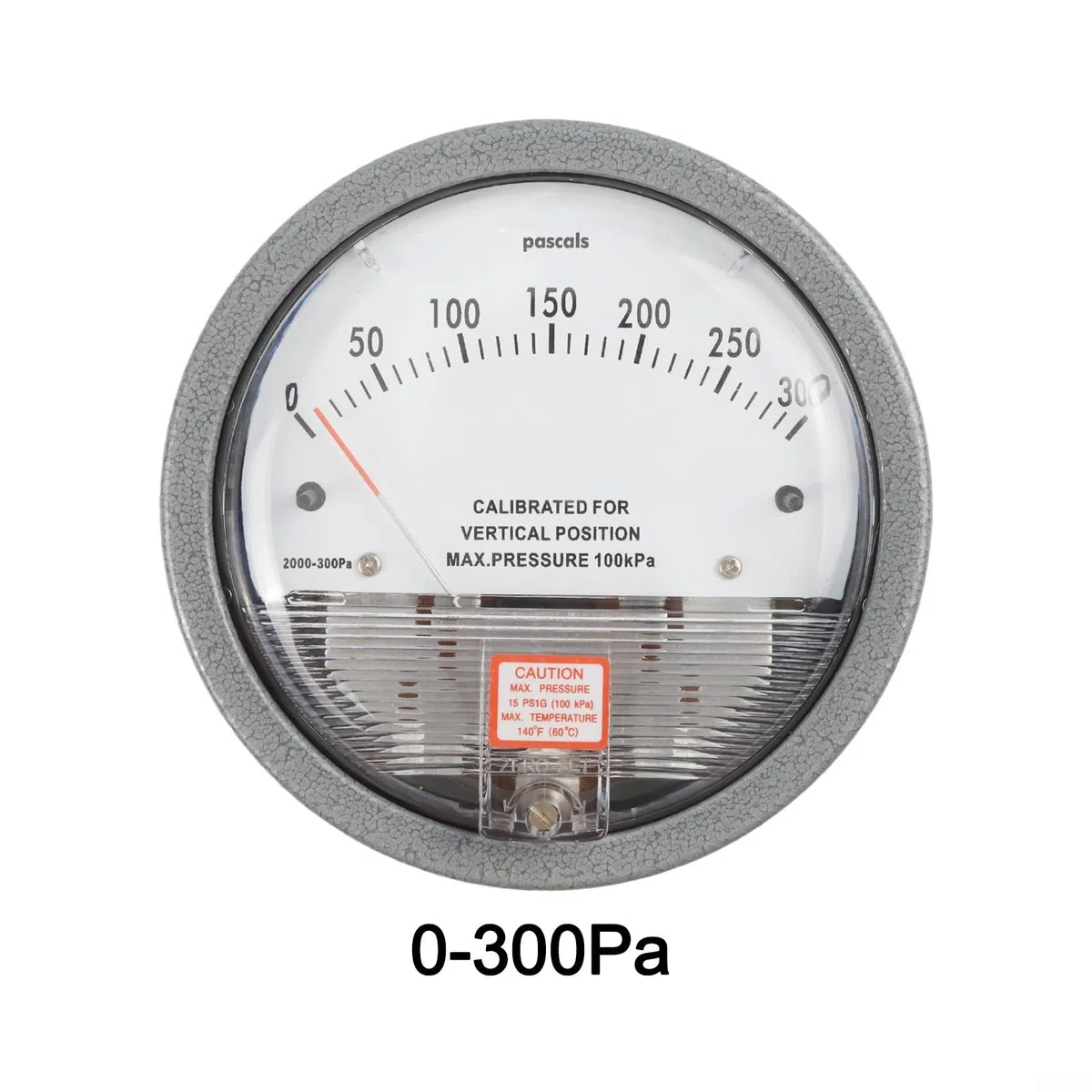 Manómetro manómetro de presión diferencial con pantalla analógica para medición precisa de la presión de aire en microelectrónica y HVAC (0-300pa)