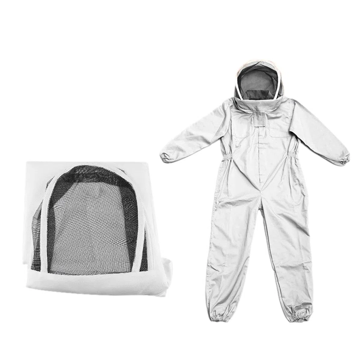 Traje de Apicultura Ventilado, Traje de Apicultor Profesional con Velo, Ropa Apicultura Protección Cuerpo Completo Transpirable, Traje de Abejas para Apicultura Anti Avispas Equipo Hombres Mujer